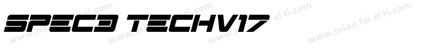spec3 techv17字体转换
